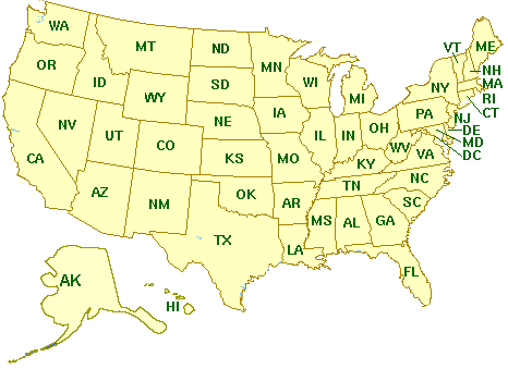 Map of the USA